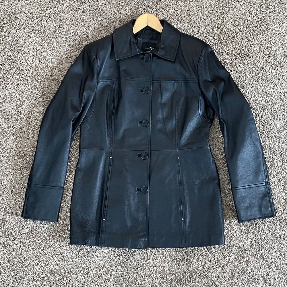 EAST‎ 5TH Black Genuine Leather Jacket